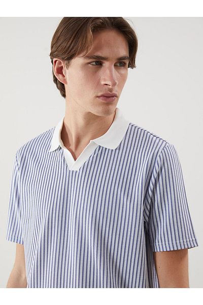 LC Waikiki New Season Polo Neck Striped Men's T-Shirt - S5Il76Z8