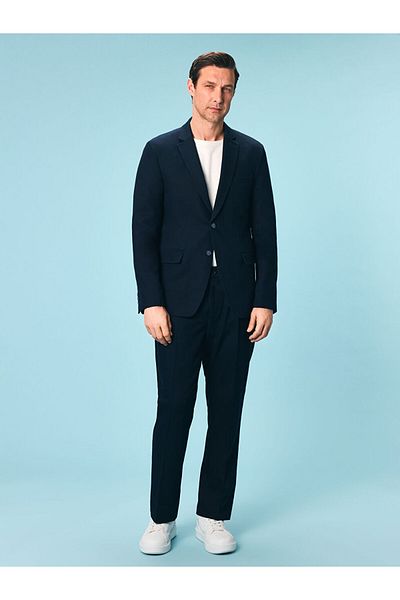 LC Waikiki Standard Pattern Linen Blended Men's Trousers