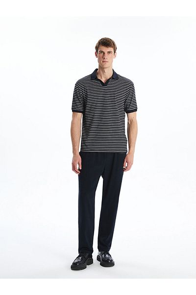 LC Waikiki Νέα σεζόν Polo Collar Striped Ανδρικό Tisort - S5Q390Z8