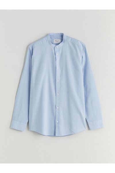 LC Waikiki Comfortable Fit Dominant Collar Long Sleeve Men's Shirt
