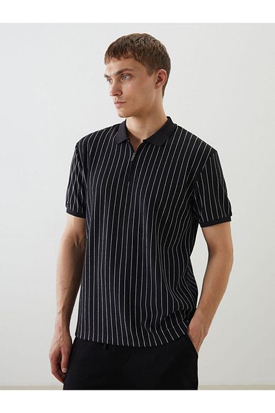 LC Waikiki Polo Neck Patterned Men's T-Shirt