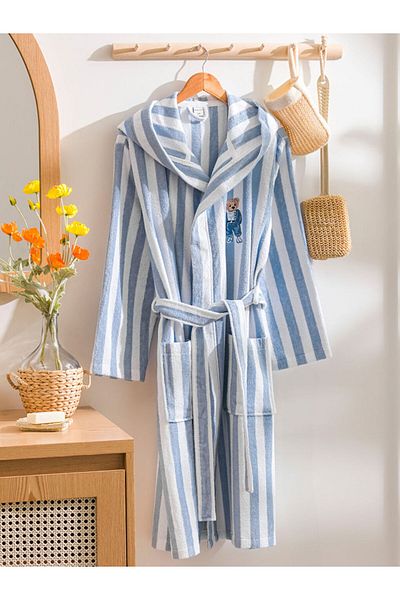 LC Waikiki Halat de baie pentru bărbați cu broderie Bear Teddy