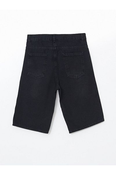 LC Waikiki Boys' Jean Shorts with Adjustable Elastic Waist