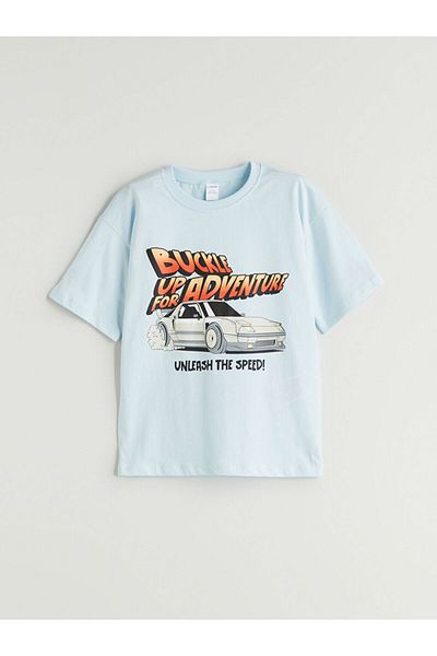 LC Waikiki Crew Neck Printed Boy's T-Shirt