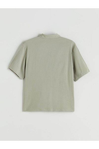 LC Waikiki Short-Sleeved Boy's Muslin Shirt