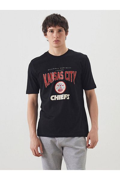 LC Waikiki Crew Neck Printed Combed Cotton Men's T-Shirt