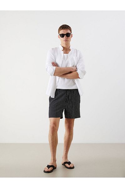 LC Waikiki Νέα σεζόν Kisa Boy Striped Ανδρικό Marine Sortu - S5FC58Z8