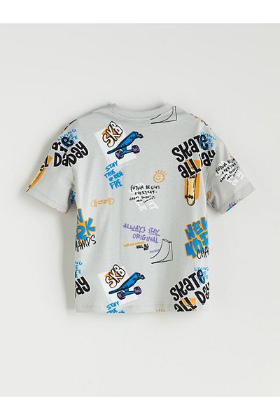 LC Waikiki New Season Crew Neck Printed Boys' T-Shirt - S5Ia52Z1