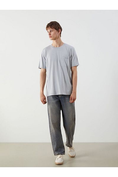 LC Waikiki Crew Neck Printed Combed Cotton Men's T-Shirt