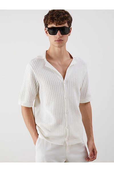 LC Waikiki Polo Neck Short Sleeve Men's Knitwear Sweater