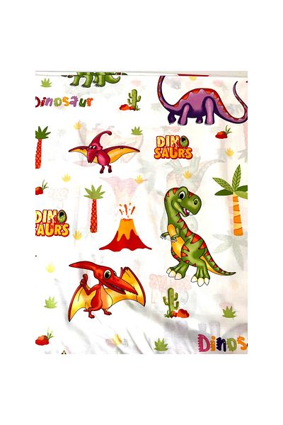 Sabaev Material textil, bumbac 100% natural latime 240 cm, model Dinozauri