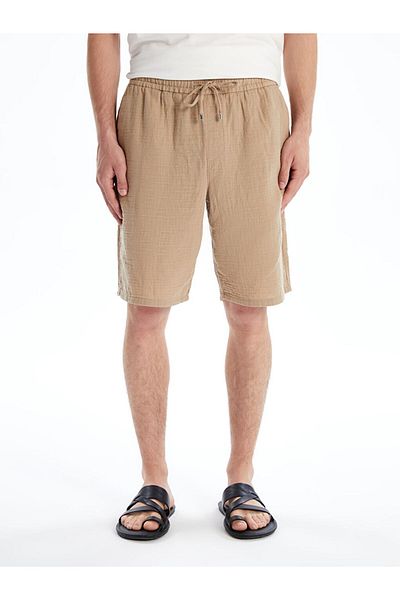 LC Waikiki Ανδρικό σορτς Slim Fit με λεπτομέρεια δεμένη μέση