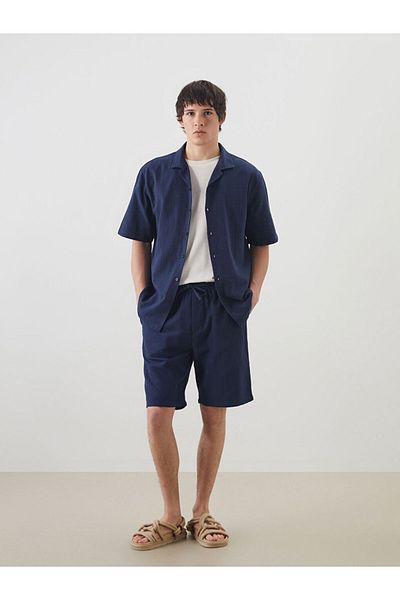LC Waikiki Navy Blue Comfortable Fit Men's Shorts