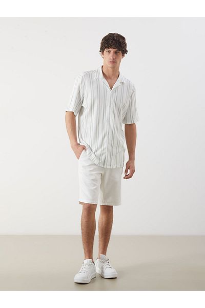 LC Waikiki Regular Fit Short Sleeve Dobby Men's Shirt