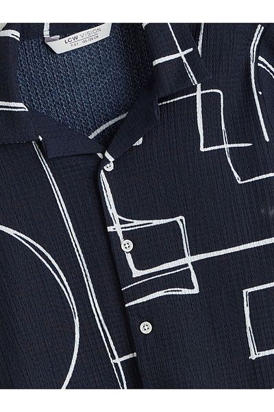 LC Waikiki New Season Patterned Short Sleeve Boys' Shirt - S5Nn65Z4