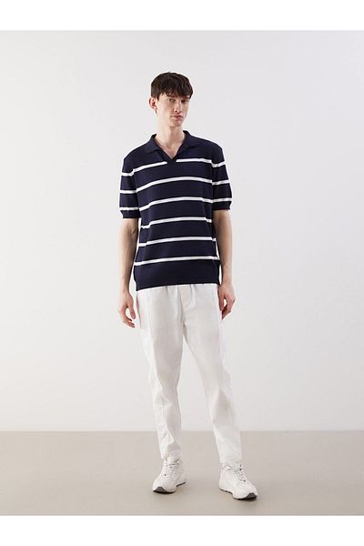 LC Waikiki Polo Neck Short Sleeve Men's Knitwear Sweater