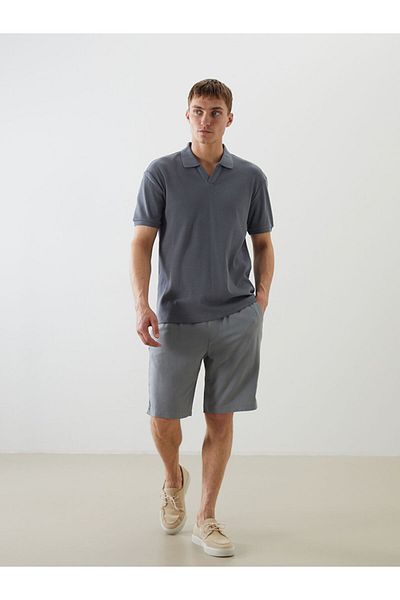 LC Waikiki Standard Fit Linen Blended Men's Shorts