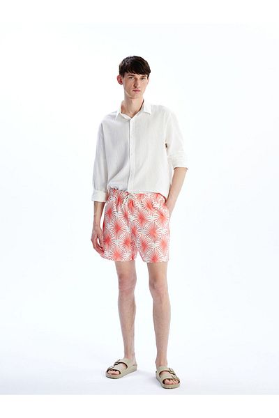 LC Waikiki LCW Short Length Patterned Men's Swim Shorts