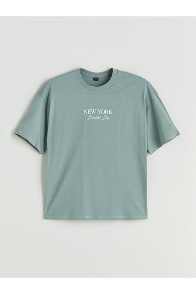 LC Waikiki Crew Neck New York Printed Young Men's T-Shirt