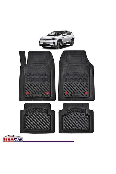 TEAMCAR ® Car Mats Tray Type Compatible With Volkswagen Id.4 E21 Electric Suv (2020–2025)