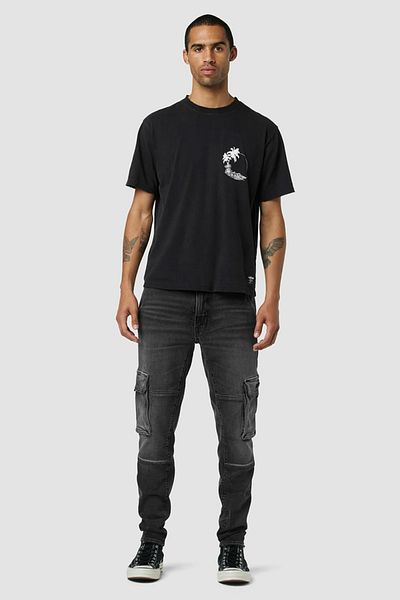 Hudson Vintage T-shirt - - Black, Xl