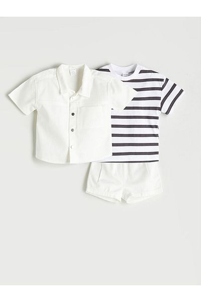LC Waikiki Striped Baby Boy Set 3 Pieces
