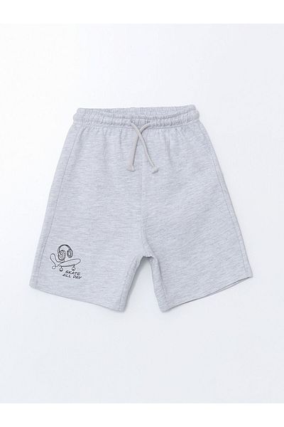 LC Waikiki Printed Boys' Shorts with Elastic Waist