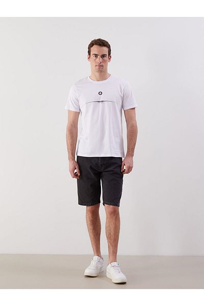 LC Waikiki Tricou pentru bărbați cu mânecă scurtă cu gât turnu de sezon nou - S5I007Z8