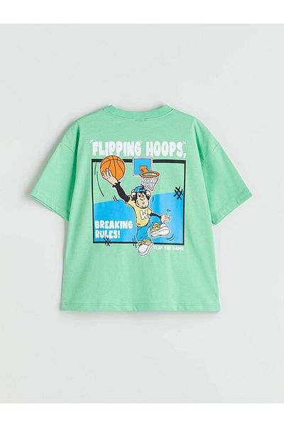 LC Waikiki Crew Neck Printed Boy's T-Shirt