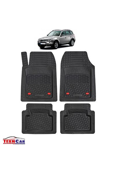 TEAMCAR ® Car Mats Tray Type Compatible with BMW X3 E83 SUV (2003–2010)