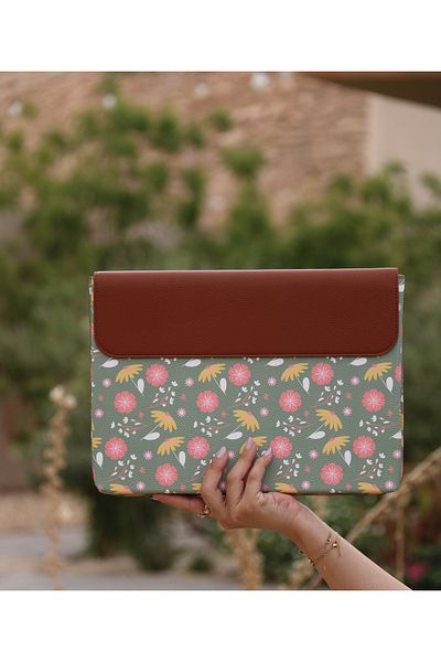 Other حقيبة كمبيوتر محمول - زهور خضراء