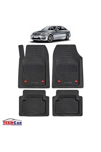 TEAMCAR ® Car Mats Tray Type Compatible Mercedes-benz C-class W204 Sedan (2007–2014)