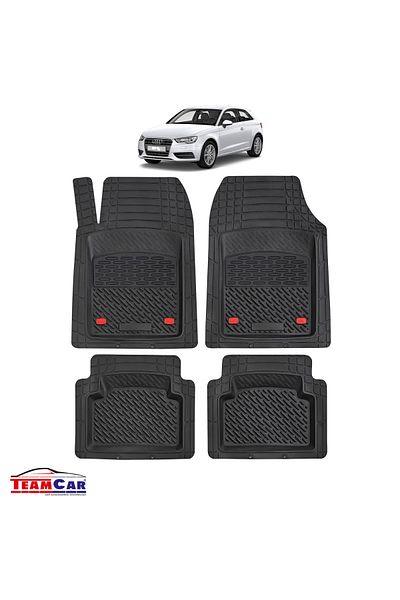 TEAMCAR ® Car Mats Tray Type Compatible Audi A3 8V Hatchback 3 Doors (2012–2020)