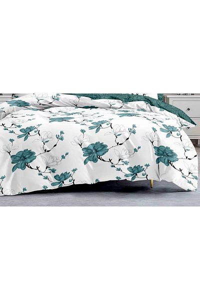 CHIRASO Finet CHIRASO 6-Piece Bedding Set, Double Bed, Branches and Flowers, Green