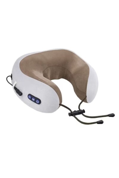 Rovitech Perna electrica cu vibromasaj, pentru suport cervical, perfect pentru calatorii si relaxare
