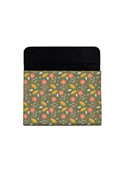 Other Laptop Sleeve - Green flowers