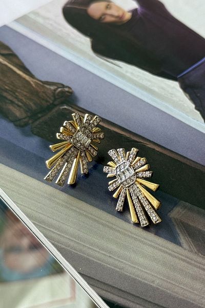 Trendy Butik Steel Brand Model Earrings