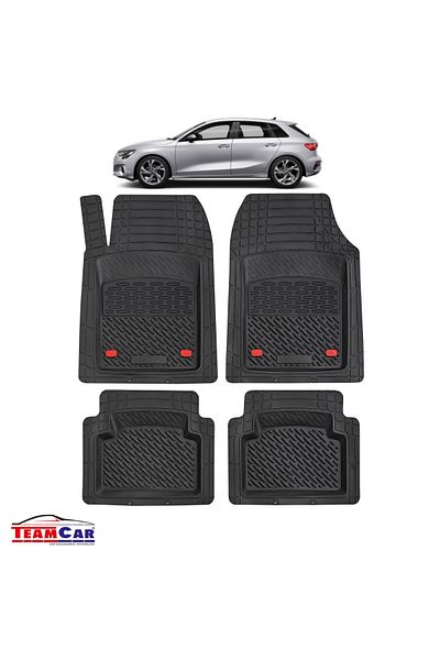 TEAMCAR ® Car Mats Tray Type Compatible Audi A3 8Y Hatchback 5-door (2020–2025)