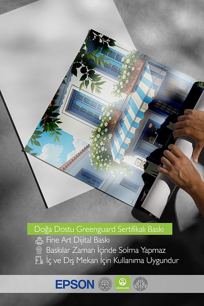 Postifull Frameless Wall Poster, Intimate Cafe, Illustration, Blue Color Poster, 2025 Summer Selection, No:109500