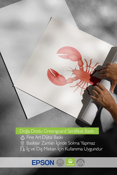 Postifull Frameless Wall Poster, Red Lobster, Illustration, Orange Color Poster, 2025 Summer Selection, No:1