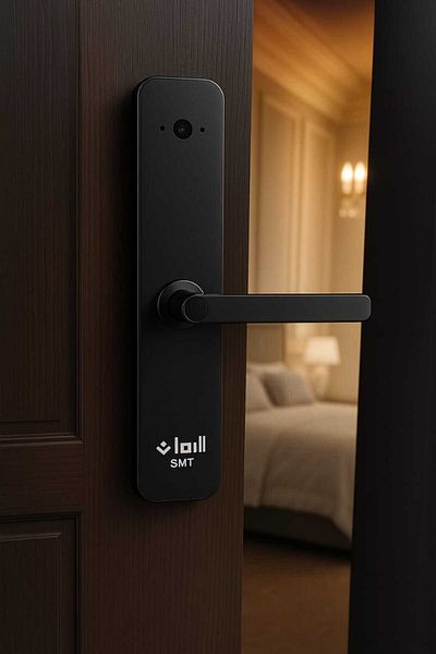 New Trend Smart lock with fingerprint and camera for wooden door