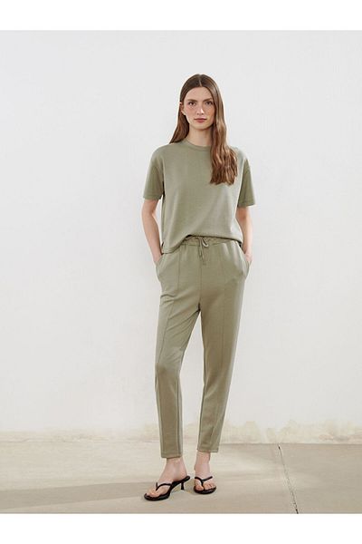 LC Waikiki Khaki Crew Neck Women's T-Shirt