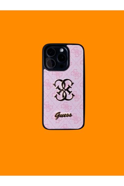 Guess Phone case compatible with iPhone 15, Guess, pink