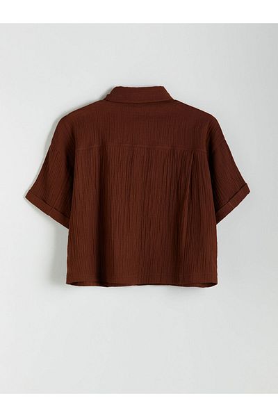 LC Waikiki Textured Oversize Women's Shirt