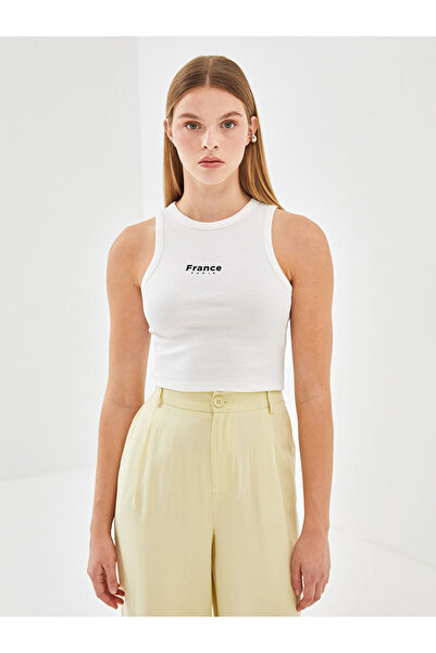 LC Waikiki RMZ GİYİM FARKIYA قميص نسائي قصير مطبوع بياقة روبا