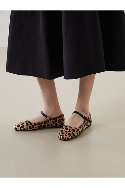LC Waikiki Leopard Patterned Women's Ballerinas