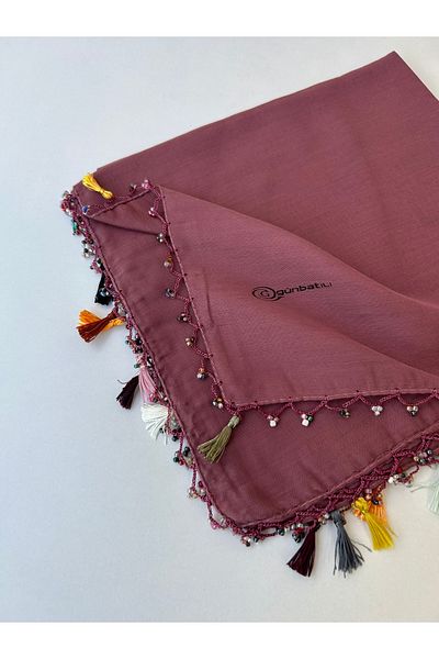 GÜNBATILI Handmade Writing Edge Tassel Beaded Hand Embroidered Cheesecloth Yemeni Dowry Package Daily