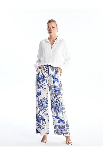LC Waikiki Women's Viscose Palazzo Pants Bg124