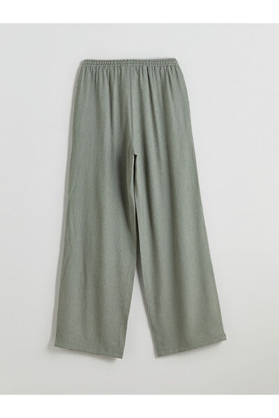 LC Waikiki Elastic Waist Textured Women's Trousers
