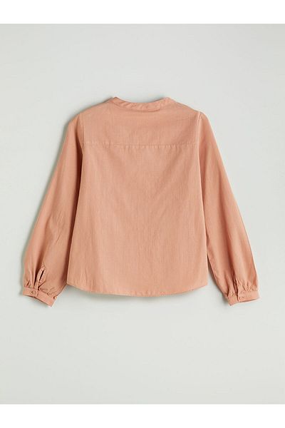 LC Waikiki Oversized Blouse with High Collar